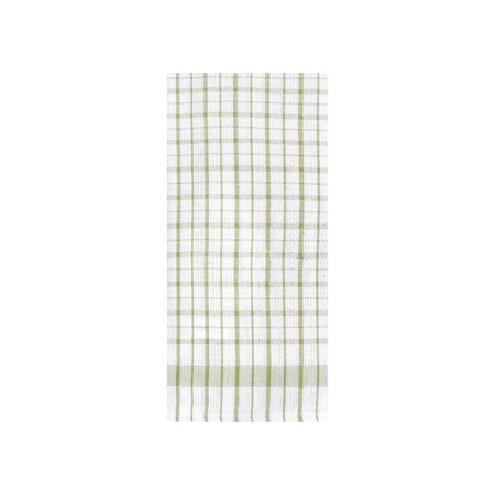 Ritz Wonder Kitchen Towel 100% Cotton Woven Lintless White Grnd/Cactus Grn, PK12 11730